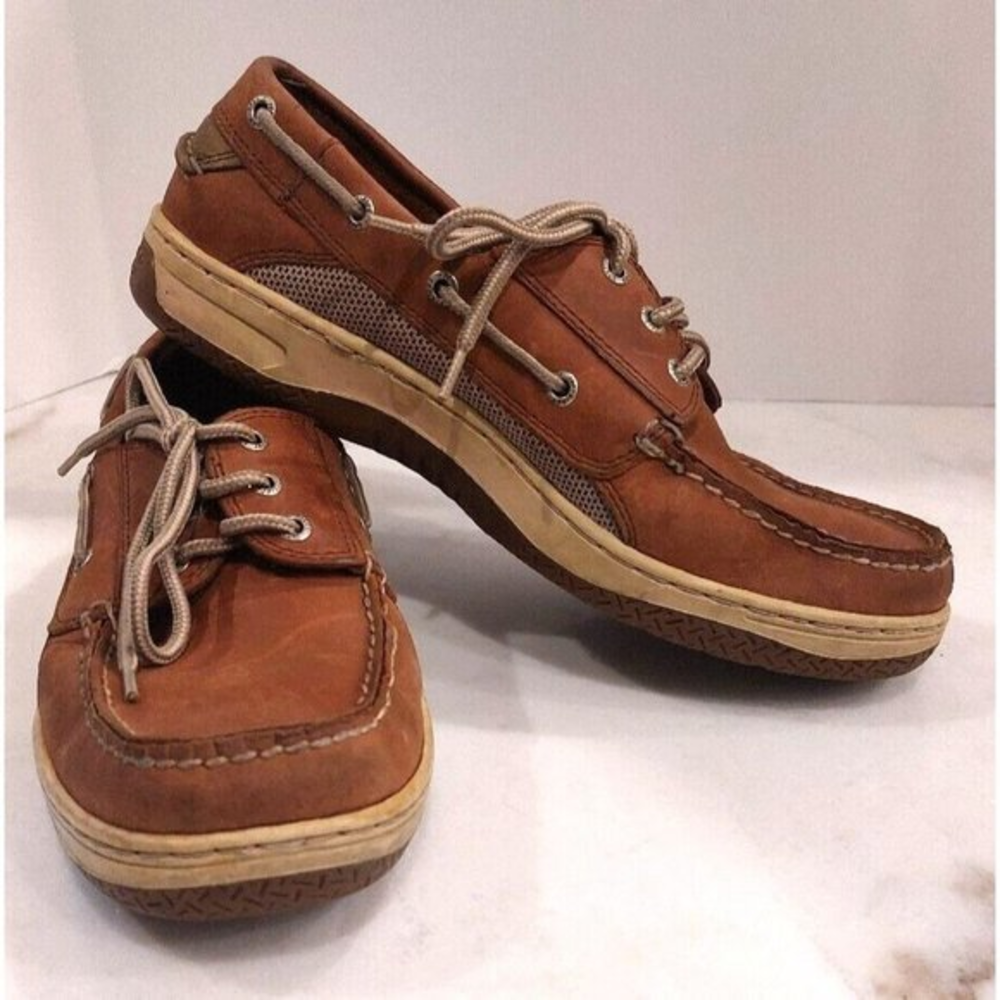 Sperry Top-sider Men's Billfish 3-Eye Boat Shoe Tan/Beige 0799023 Size 9‎ Medium